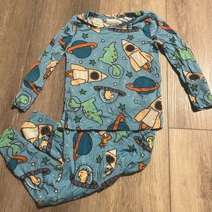 Posh Peanut 2-Piece Pajama Set Dinos in Space 18-24 months